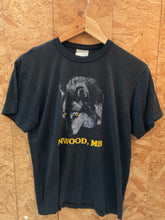 Vintage 70s Inwood Manitoba wolf print black single stitch t-shirt size small